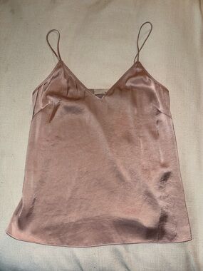 Wilfred Satin V-Neck Camisole in Rose Smoke Colour